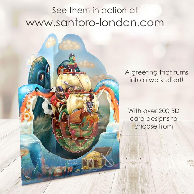 Santoro London Swing Cards - Pirate Ship #2