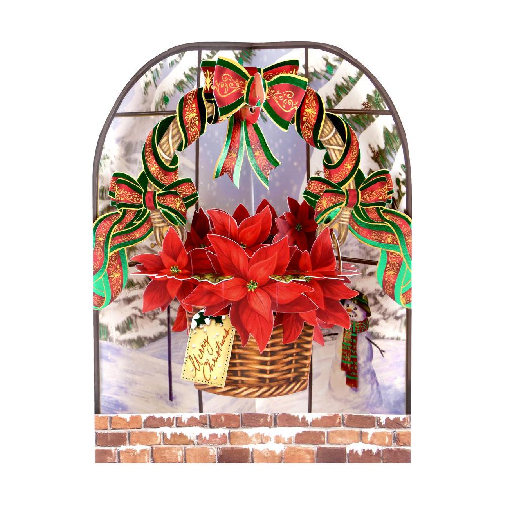 santoro london Swing Cards - Poinsettia