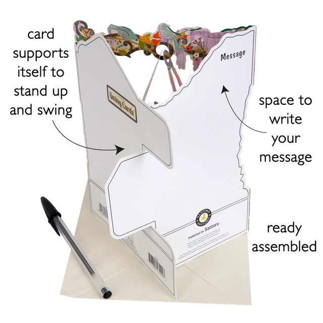 Santoro London Swing Cards - Princess On A Horse