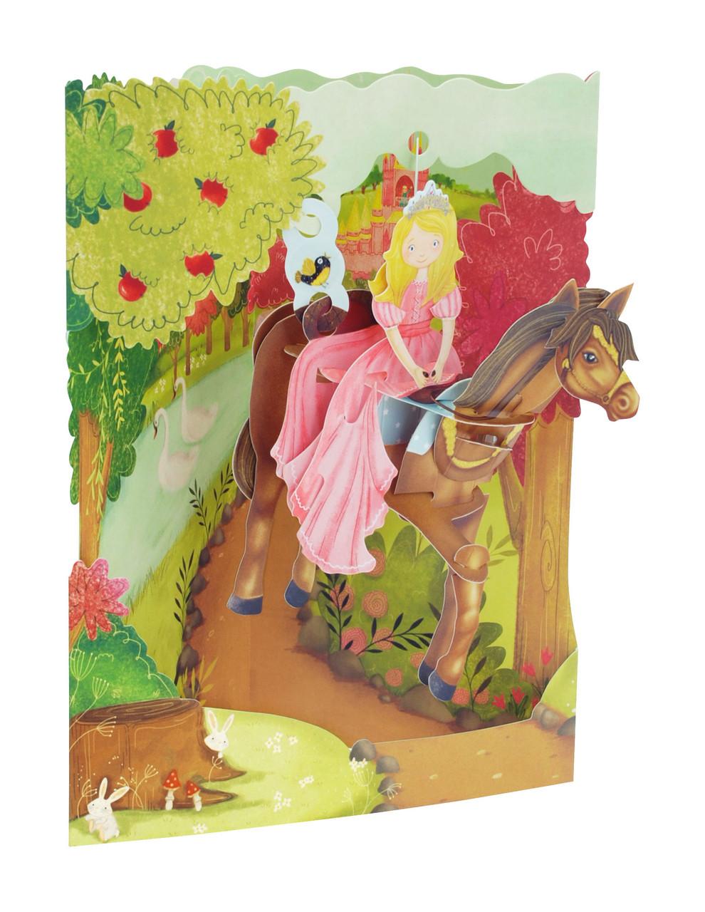 santoro london Swing Cards - Princess On A Horse