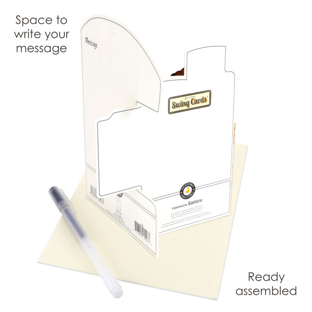 Santoro London Swing Cards - Puppies In A Basket