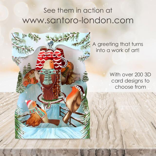 Santoro London Swing Cards - Robins