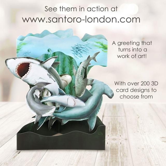 Santoro London Swing Cards - Sharks