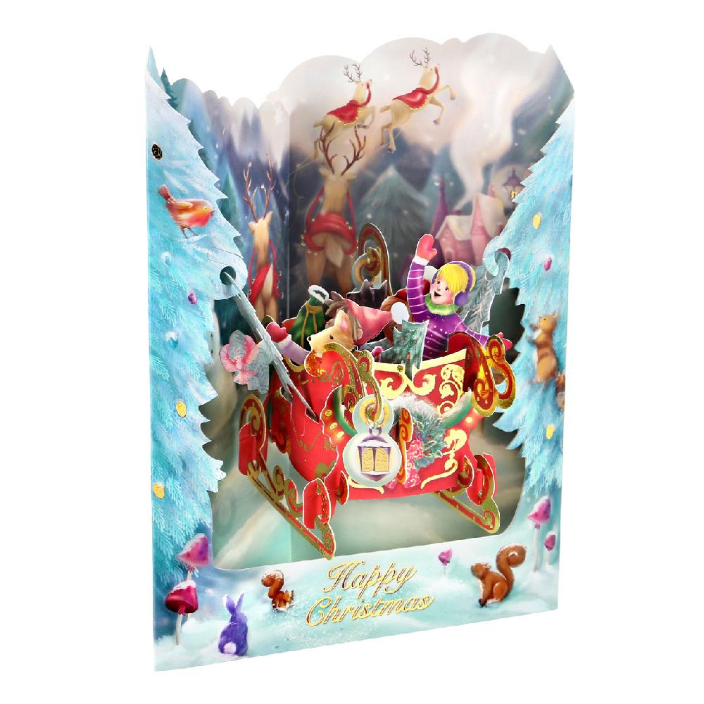 santoro london Swing Cards - Sleigh