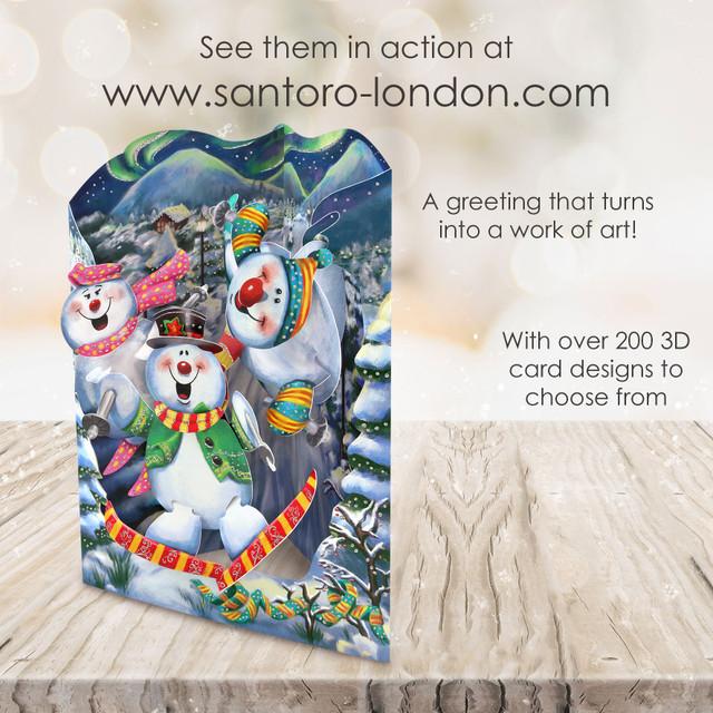 Santoro London Swing Cards - Snowmen