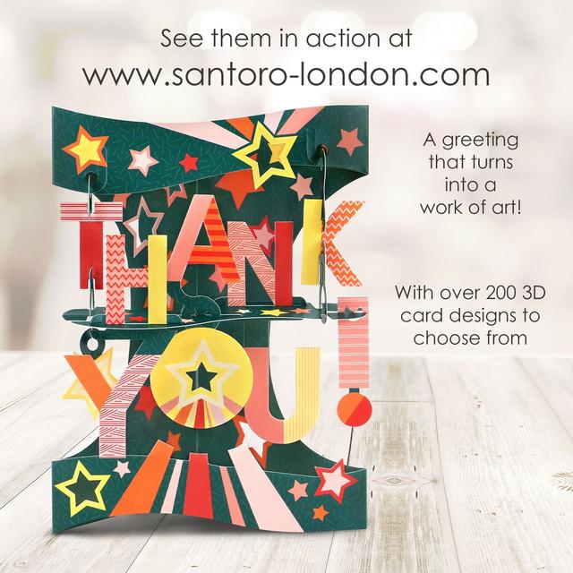 Santoro London Swing Cards - Thank You