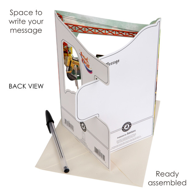 Santoro London Swing Cards - Tractors And Diggers