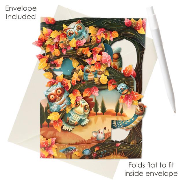 Santoro London Swing Cards - Woodland Owls