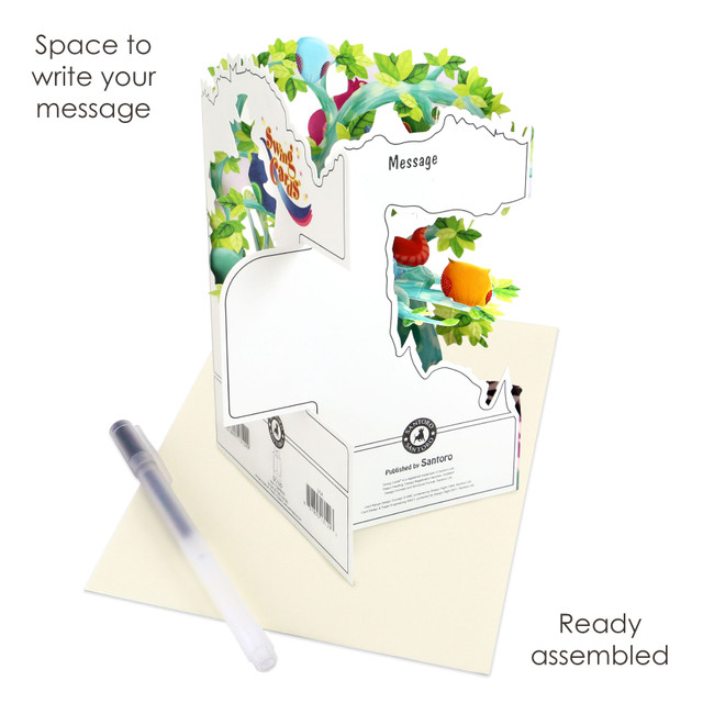 Santoro London Swing Cards - Woodland Tree Of Birds