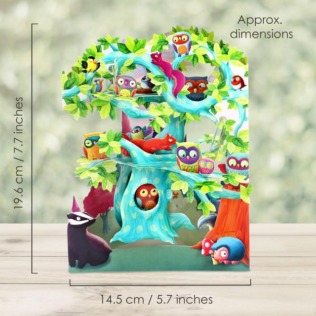 Santoro London Swing Cards - Woodland Tree Of Birds