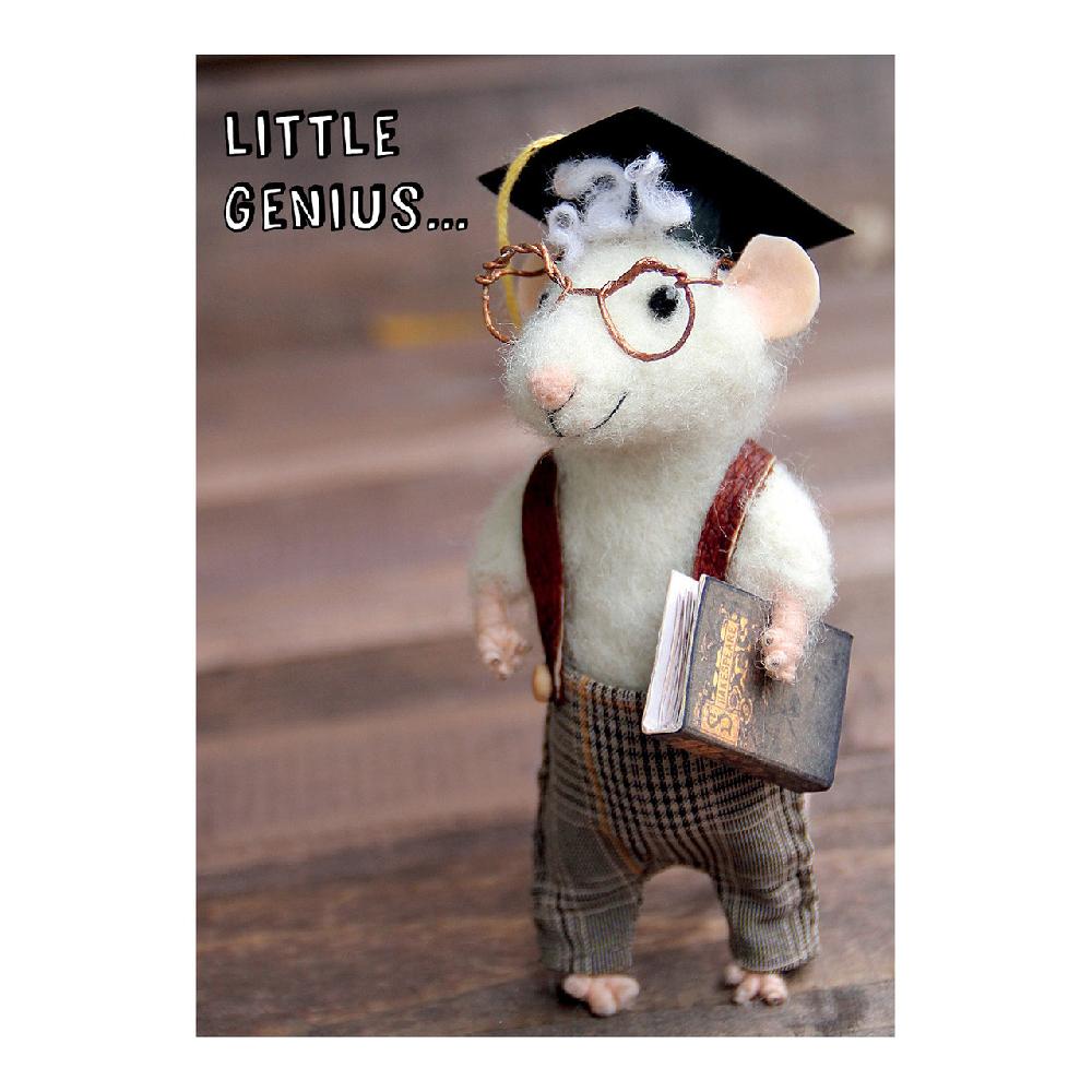 santoro london Tiny Squee Mousies - Little Genius
