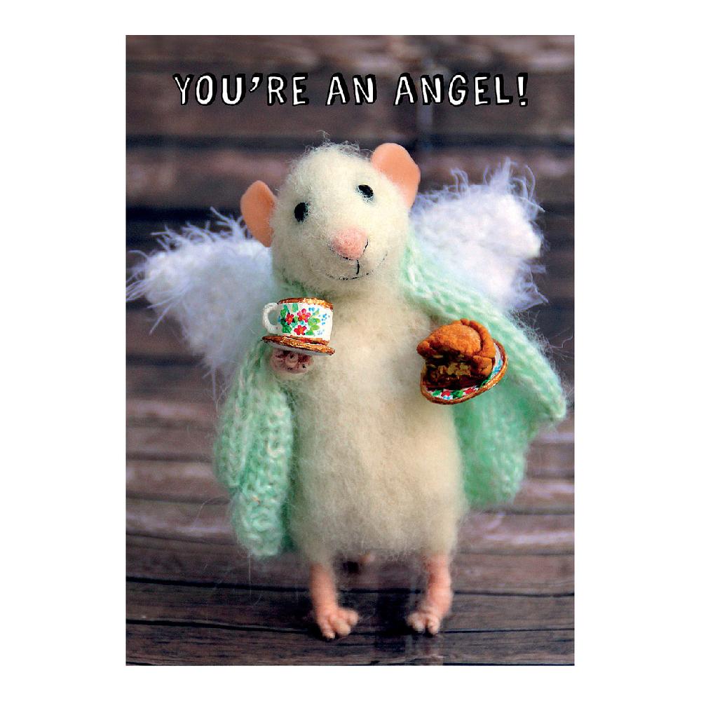 santoro london Tiny Squee Mousies - You're An Angel