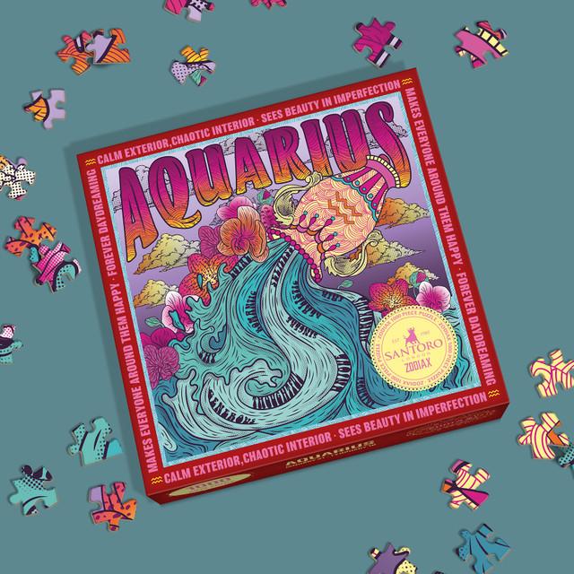 Santoro London Zodiax - Puzzle - Aquarius