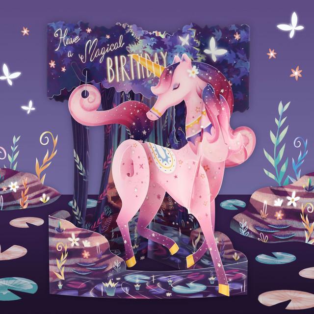 Santoro London Swing Cards - Magical Birthday (Unicorn)
