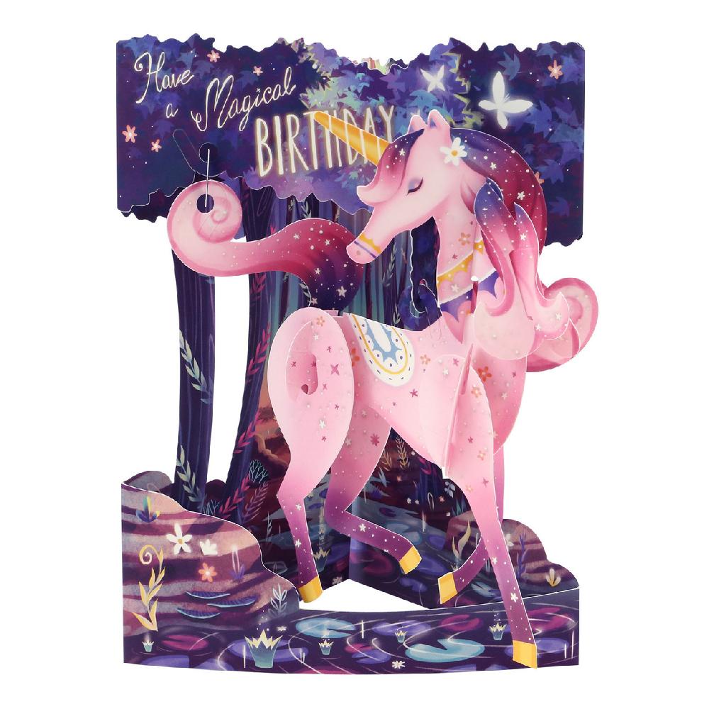 santoro london Swing Cards - Magical Birthday (Unicorn)