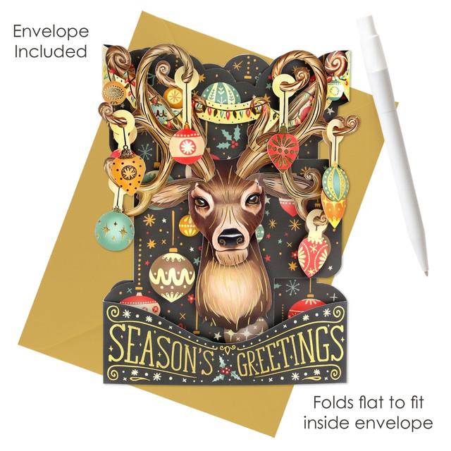 Santoro London Swing Cards - Season's Greetings - Reindeer