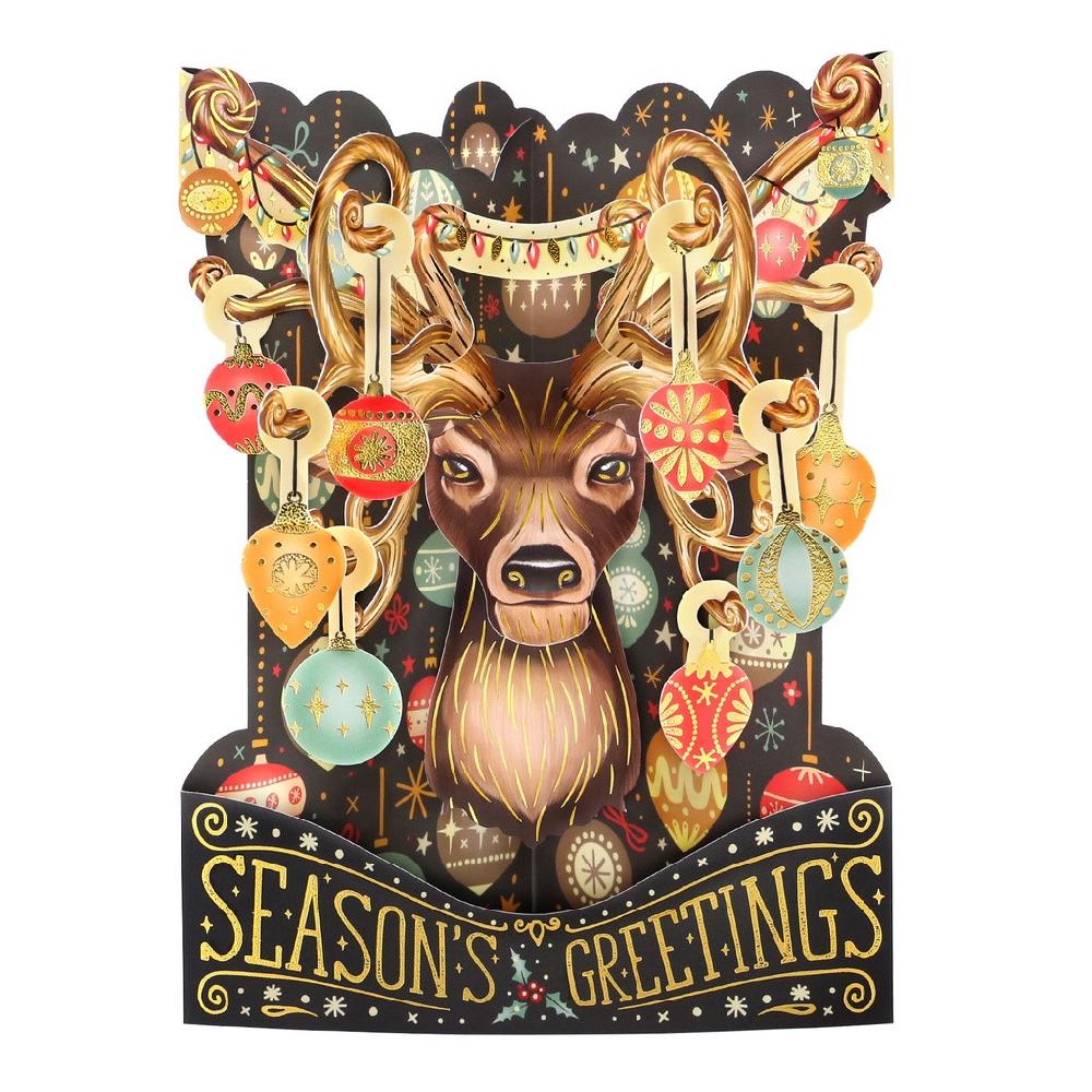 santoro london Swing Cards - Season's Greetings - Reindeer