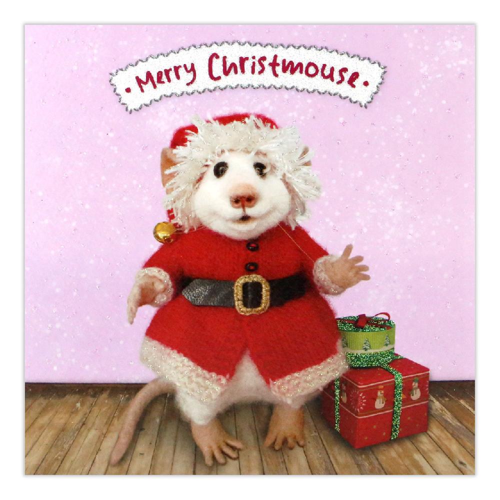 santoro london Tiny Squee Mousies - Merry Christmouse