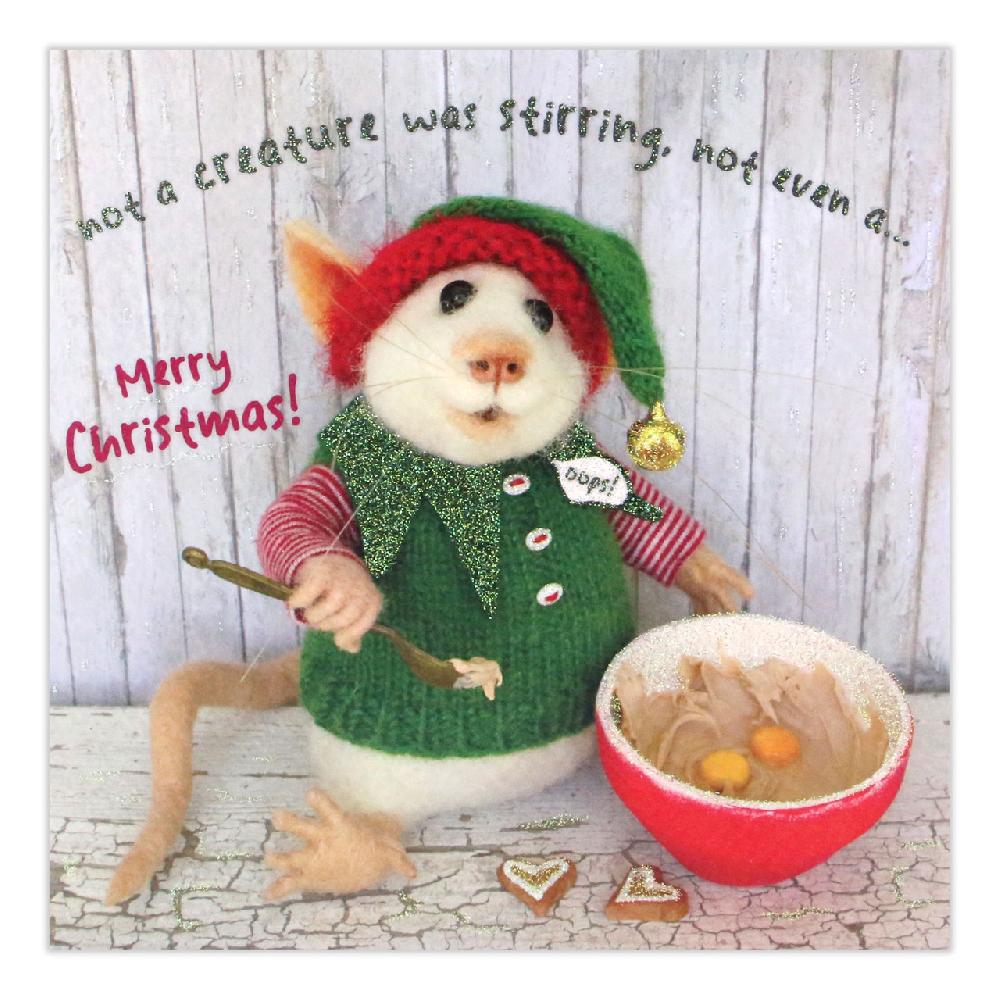 santoro london Tiny Squee Mousies - Not A Creature Was Stirring Not Even A