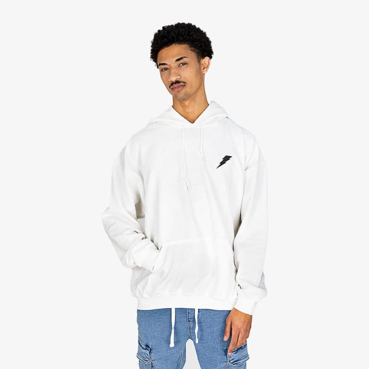 Sanyako Footprint Hoodies White/Black