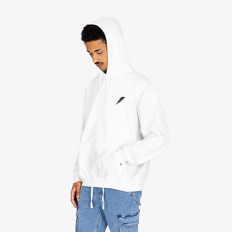 Sanyako Footprint Hoodies White/Black