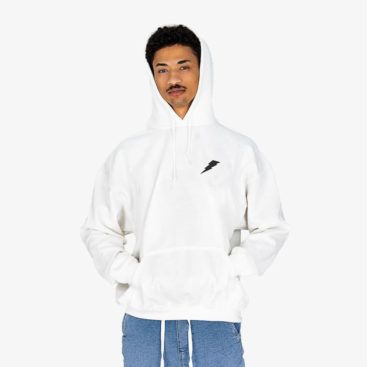 sanyako Footprint Hoodies White/Black
