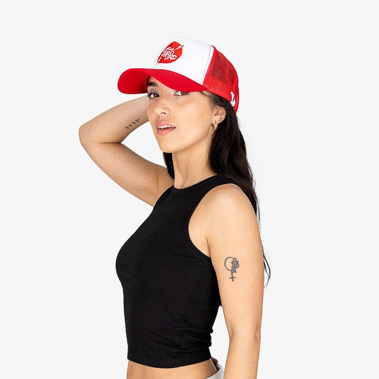 Sanyako Hat RACK Hit The Ground Red/White