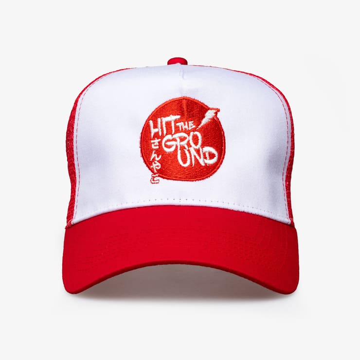 sanyako Hat RACK Hit The Ground Red/White