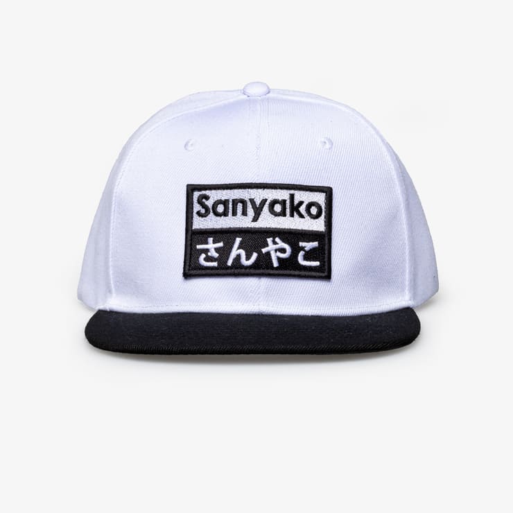 sanyako Hat Snap Japan White/Black