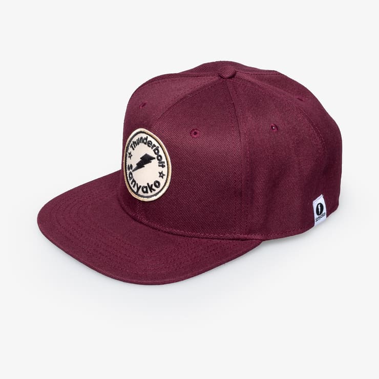 Sanyako Hat Snap Thunderbolt Burgundy
