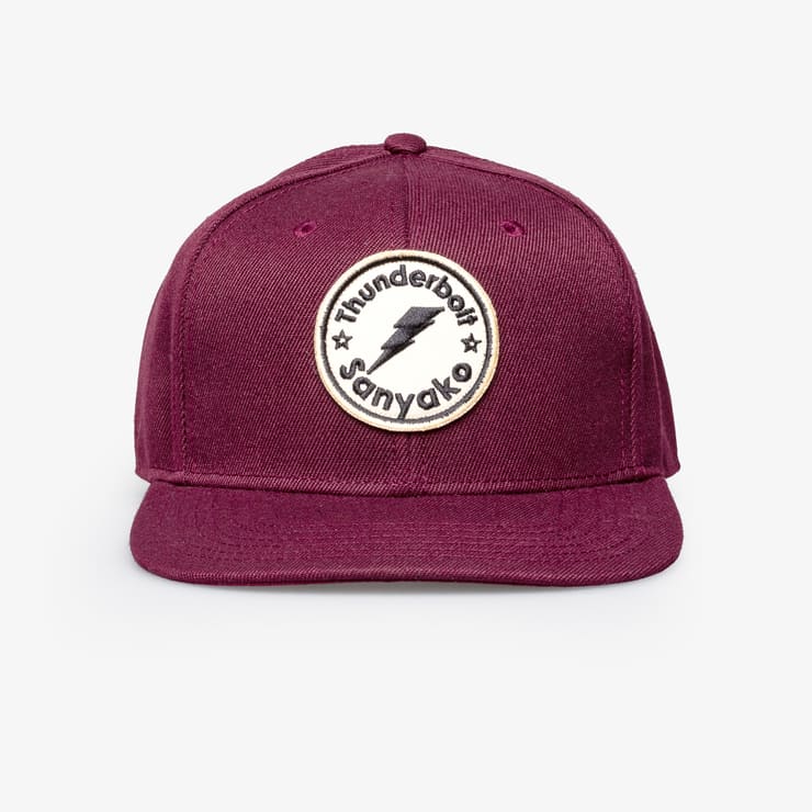 sanyako Hat Snap Thunderbolt Burgundy