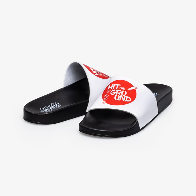 Sanyako Hit The Ground Slide White/Red