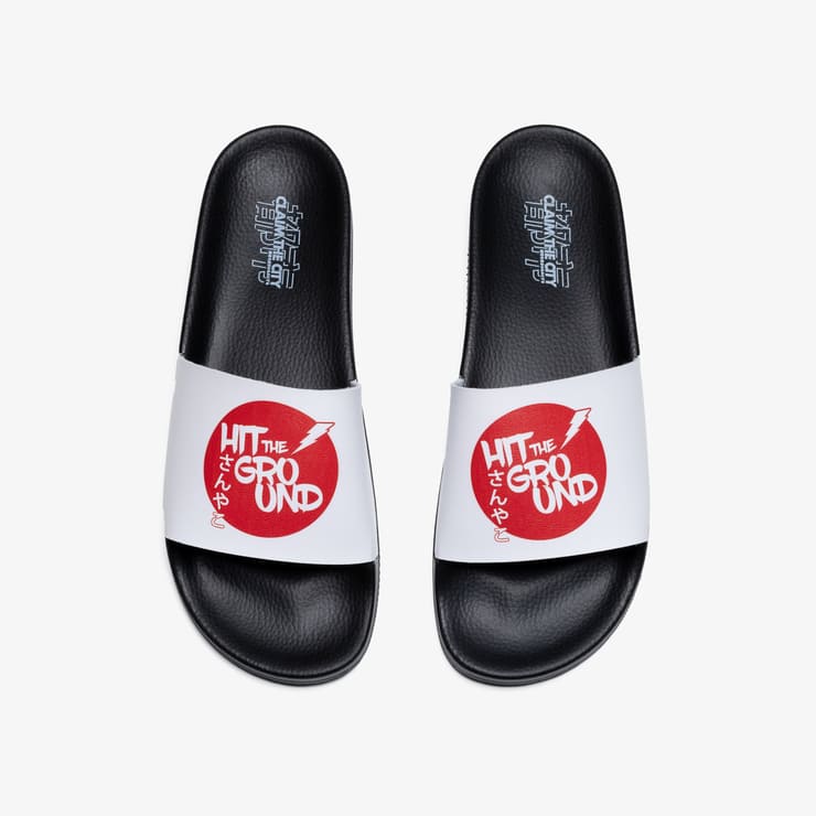 Sanyako Hit The Ground Slide White/Red