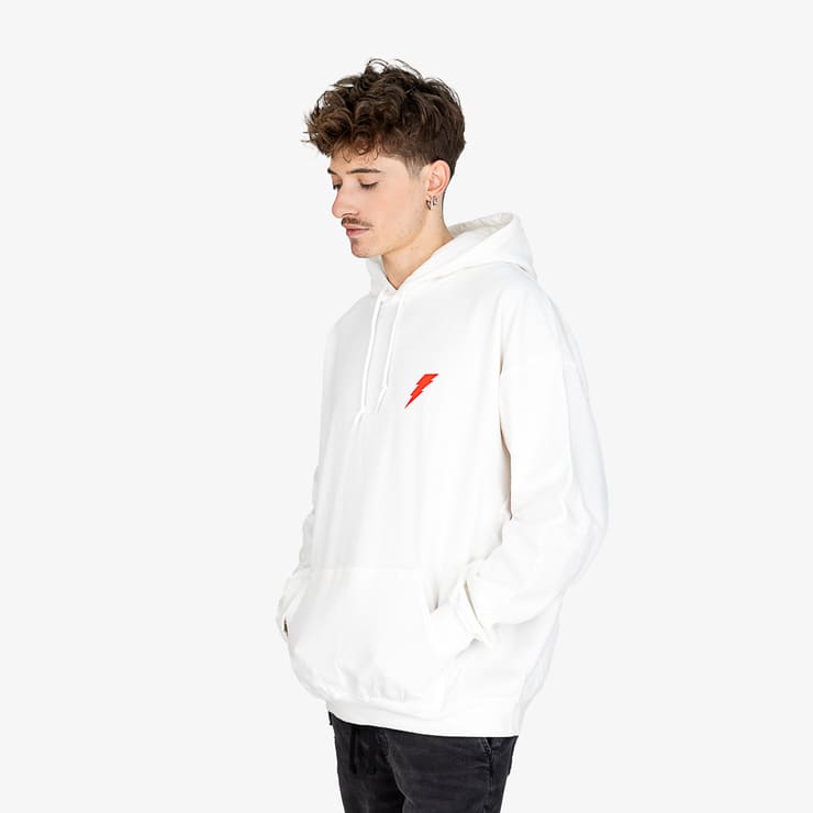 Sanyako Much Energy Hoodies White/Red