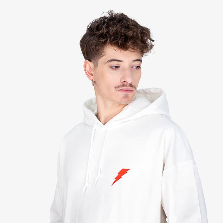 Sanyako Much Energy Hoodies White/Red