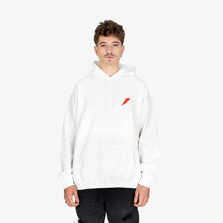 sanyako Much Energy Hoodies White/Red