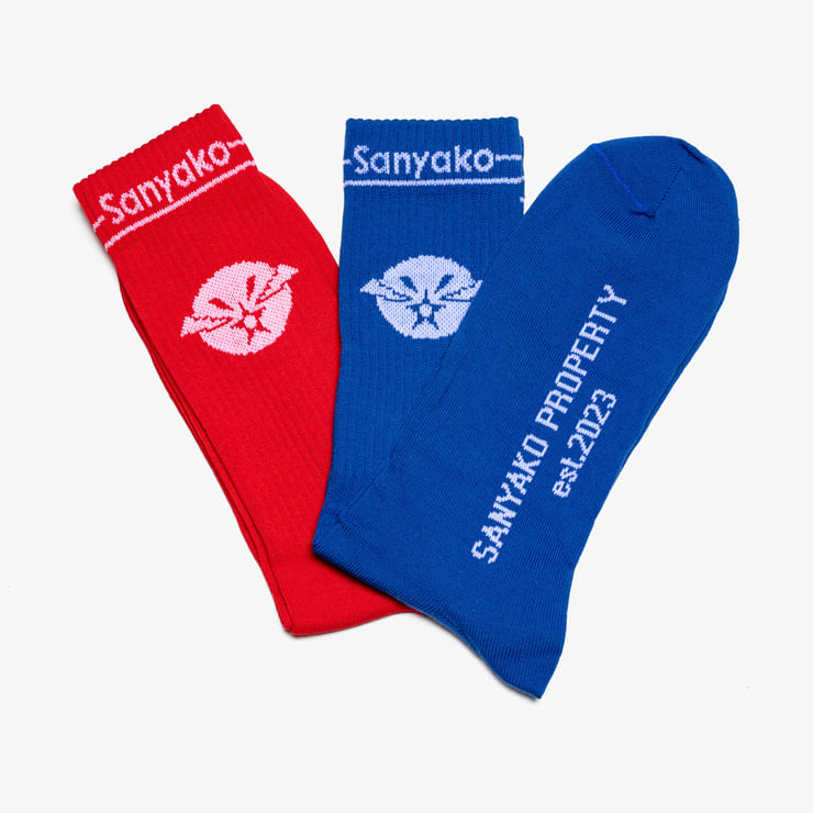 sanyako Sanyako Socks Red/Blue pack