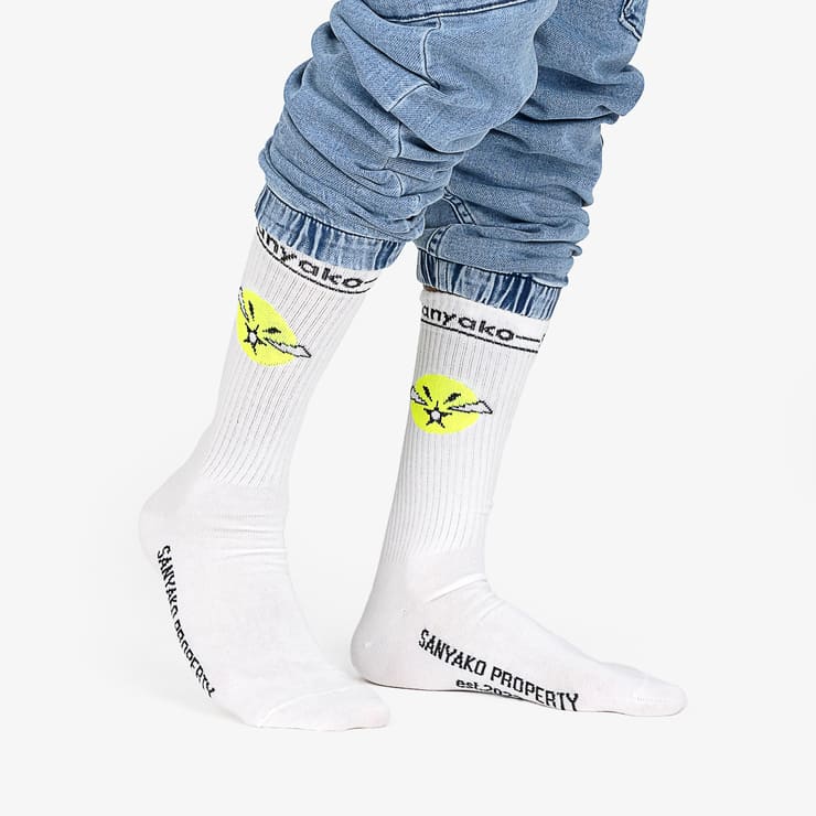 Sanyako Sanyako Socks White/Yellow Pack