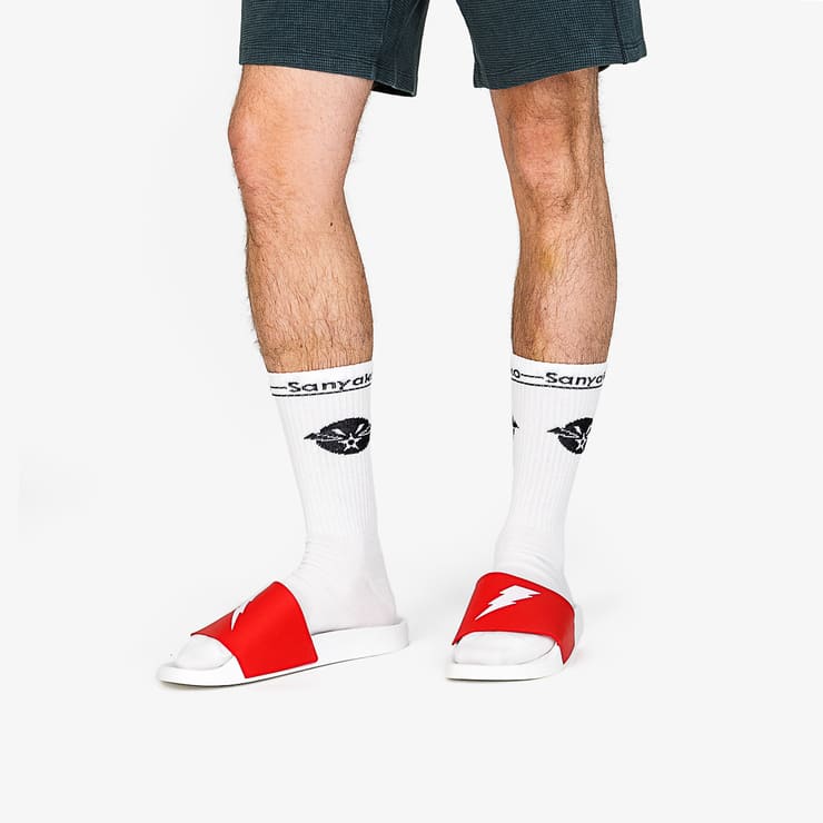 Sanyako Thunder Slide Red/White