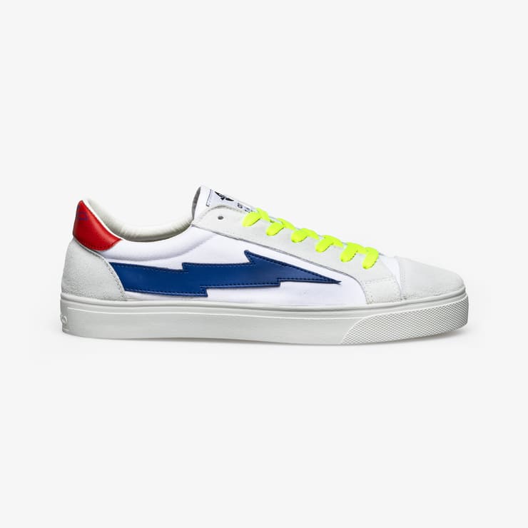 sanyako Thunderbolt Off White/Royal blue