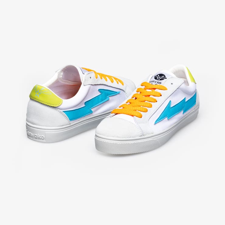 Sanyako Thunderbolt Off White/Sky Blue