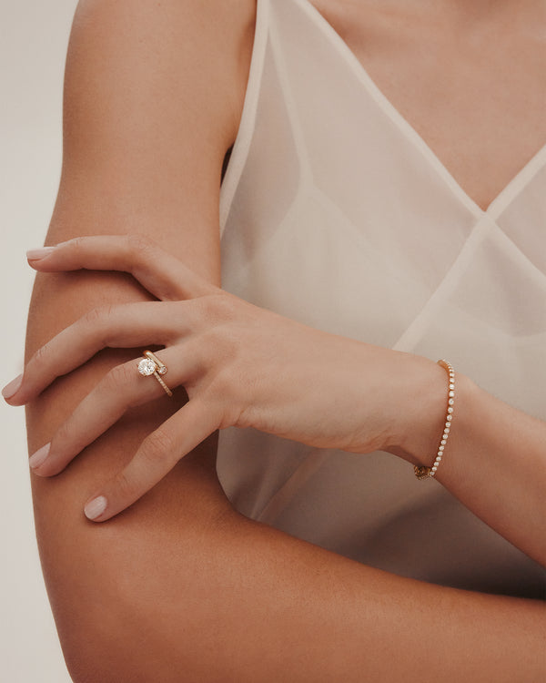 Sarah & Sebastian Aria Round Eternity Engagement Ring