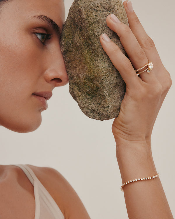 Sarah & Sebastian Aria Round Eternity Engagement Ring