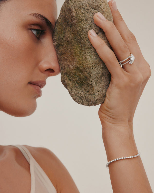 Sarah & Sebastian Aria Round Eternity Engagement Ring