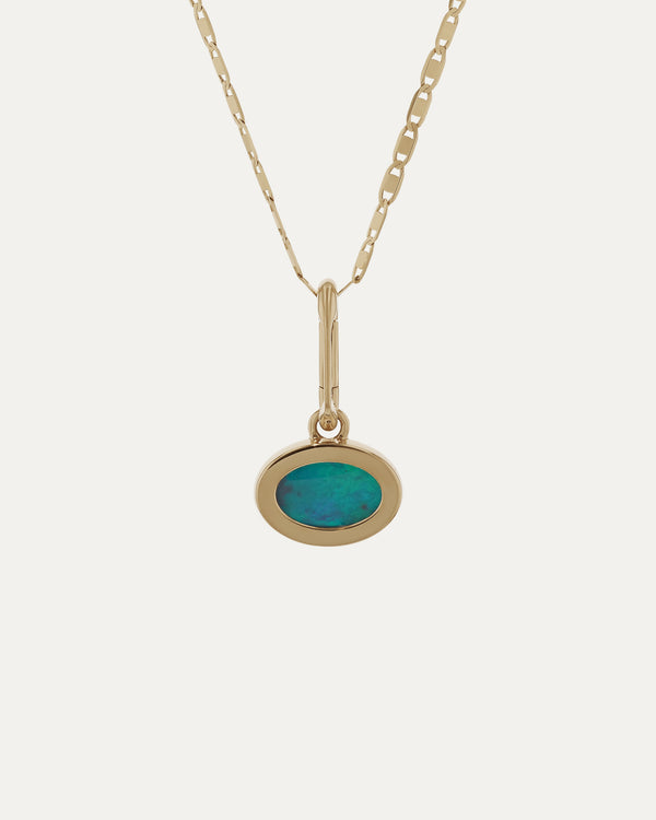 Sarah & Sebastian Bespoke | Lightning Ridge Opal Carabiner V