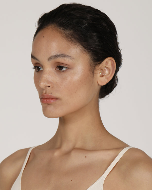 Sarah & Sebastian Micro Sand Diamond Peridot Cartilage Earring