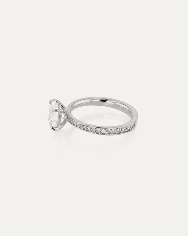 Sarah & Sebastian Oval Channel Eternity Engagement Ring
