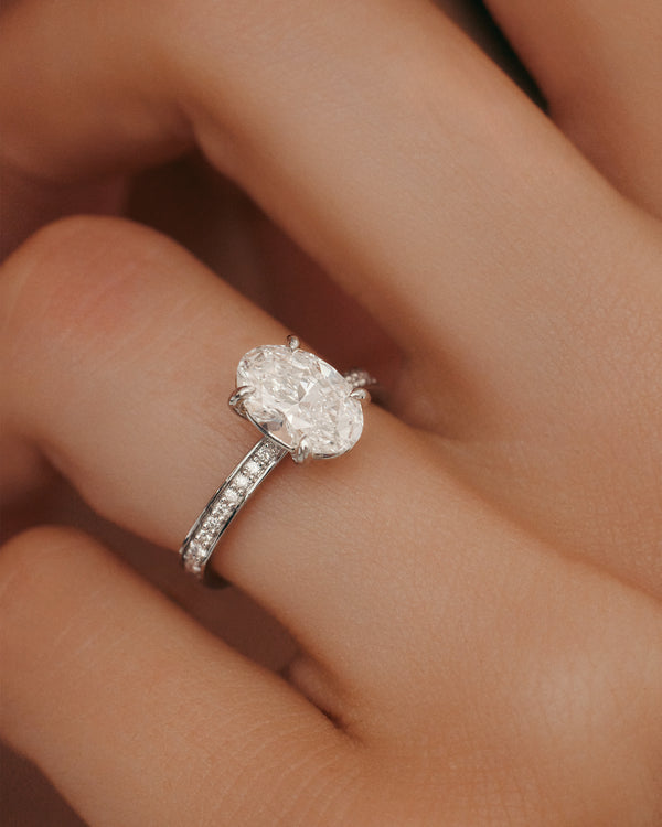 Sarah & Sebastian Oval Channel Eternity Engagement Ring