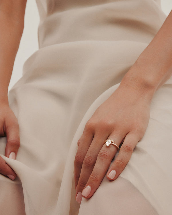 Sarah & Sebastian Aria Oval Eternity Engagement Ring