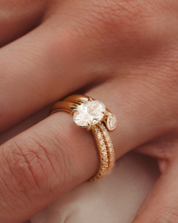 Sarah & Sebastian Aria Oval Eternity Engagement Ring